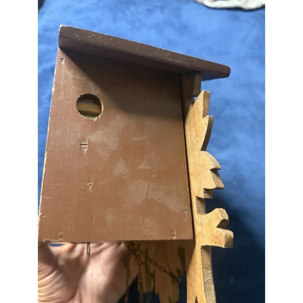 Vtg German Black Forest Cuckoo Clock Hand Made 1970s West Germany Untested